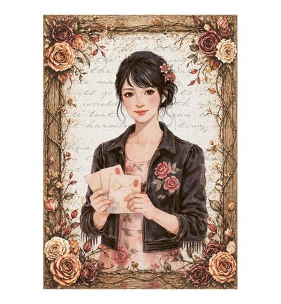 DFSA6X12 - Stamperia - Stamperia mini papier de riz A6 8 feuilles – Our Way - - Detail 6 DFSA6X12 - Stamperia - Stamperia mini papier de riz A6 8 feuilles – Our Way - - Detail 6