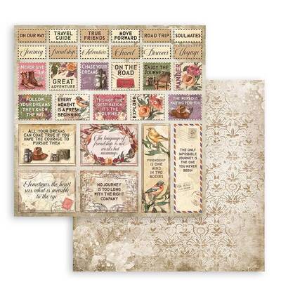 SBBL115 - Stamperia - Stamperia grand bloc scrapbooking 30,5x30,5 cm – Our Way - - Detail 1 SBBL115 - Stamperia - Stamperia grand bloc scrapbooking 30,5x30,5 cm – Our Way - - Detail 1