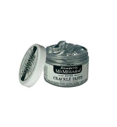 K3P56 - Stamperia - Pâte craquelée Argent 150ml - Crackle - Detail 1 K3P56 - Stamperia - Pâte craquelée Argent 150ml - Crackle - Detail 1