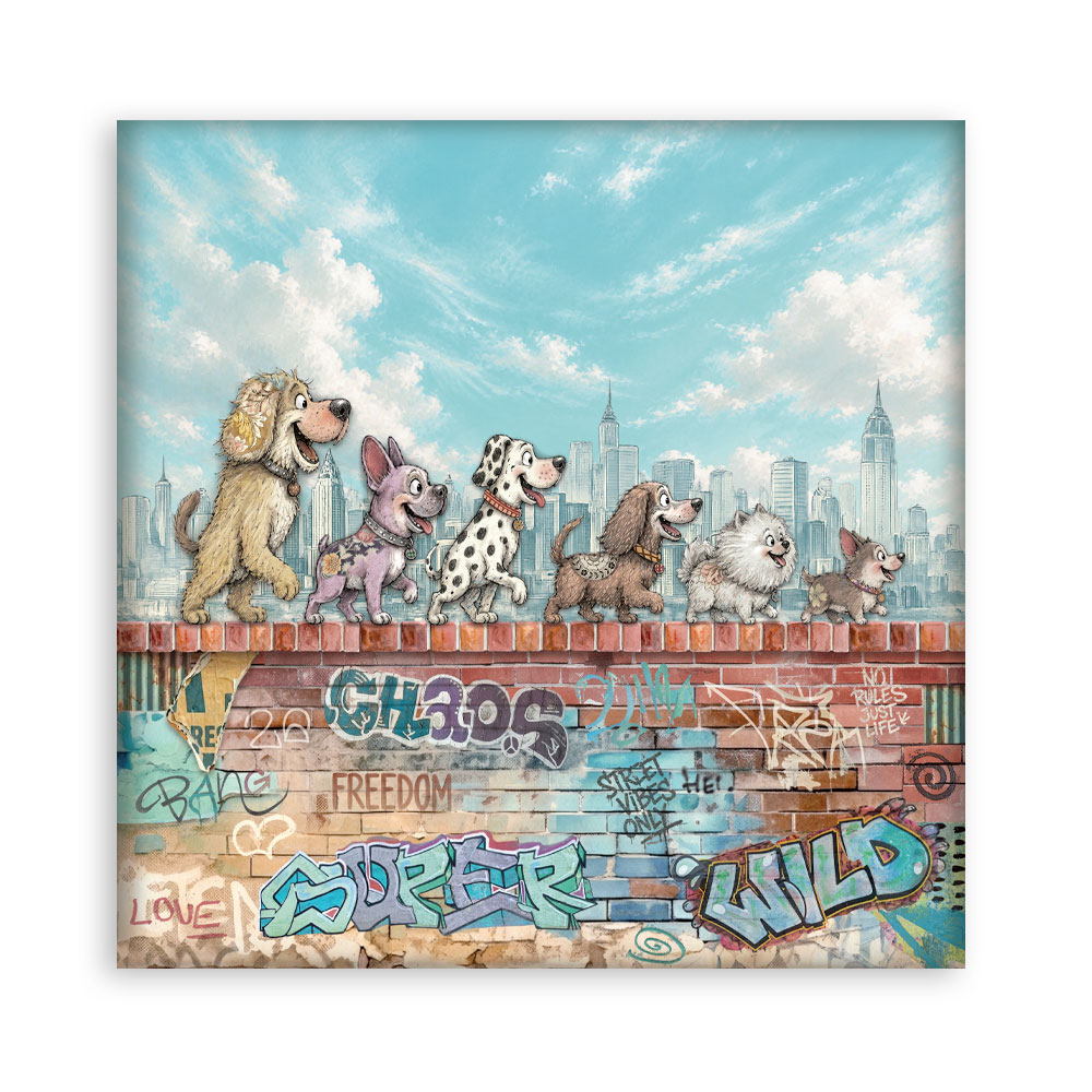 SBBL194 - Stamperia - Stamperia Large Scrapbooking Pad 30,5x30,5 cm – Furry Friends 2 - Blocs scrapbooking - Detail 13