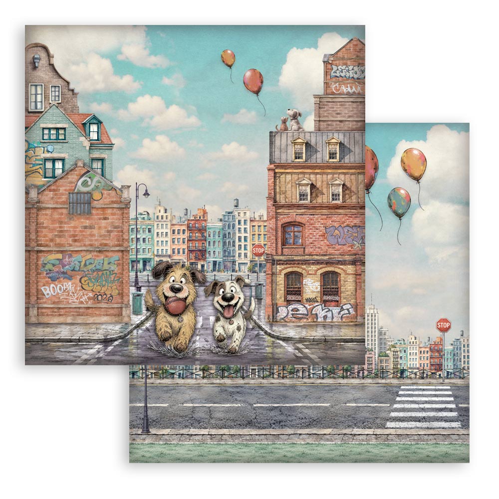 SBBL194 - Stamperia - Stamperia Large Scrapbooking Pad 30,5x30,5 cm – Furry Friends 2 - Blocs scrapbooking - Detail 15