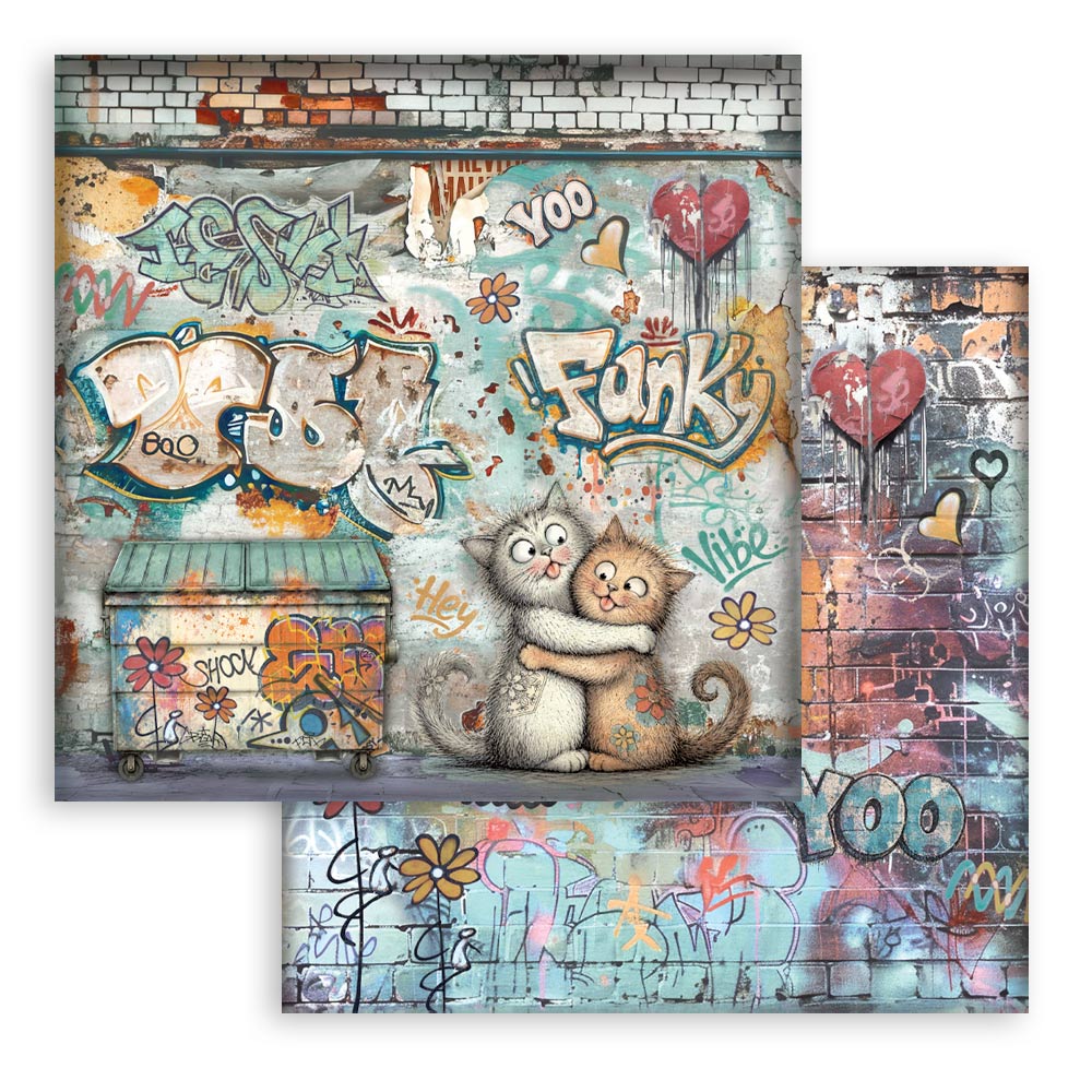 SBBL194 - Stamperia - Stamperia Large Scrapbooking Pad 30,5x30,5 cm – Furry Friends 2 - Blocs scrapbooking - Detail 27