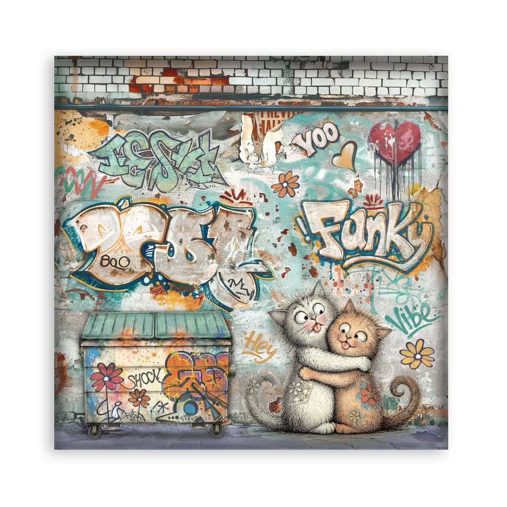 SBBL194 - Stamperia - Stamperia Large Scrapbooking Pad 30,5x30,5 cm – Furry Friends 2 - Blocs scrapbooking - Detail 28