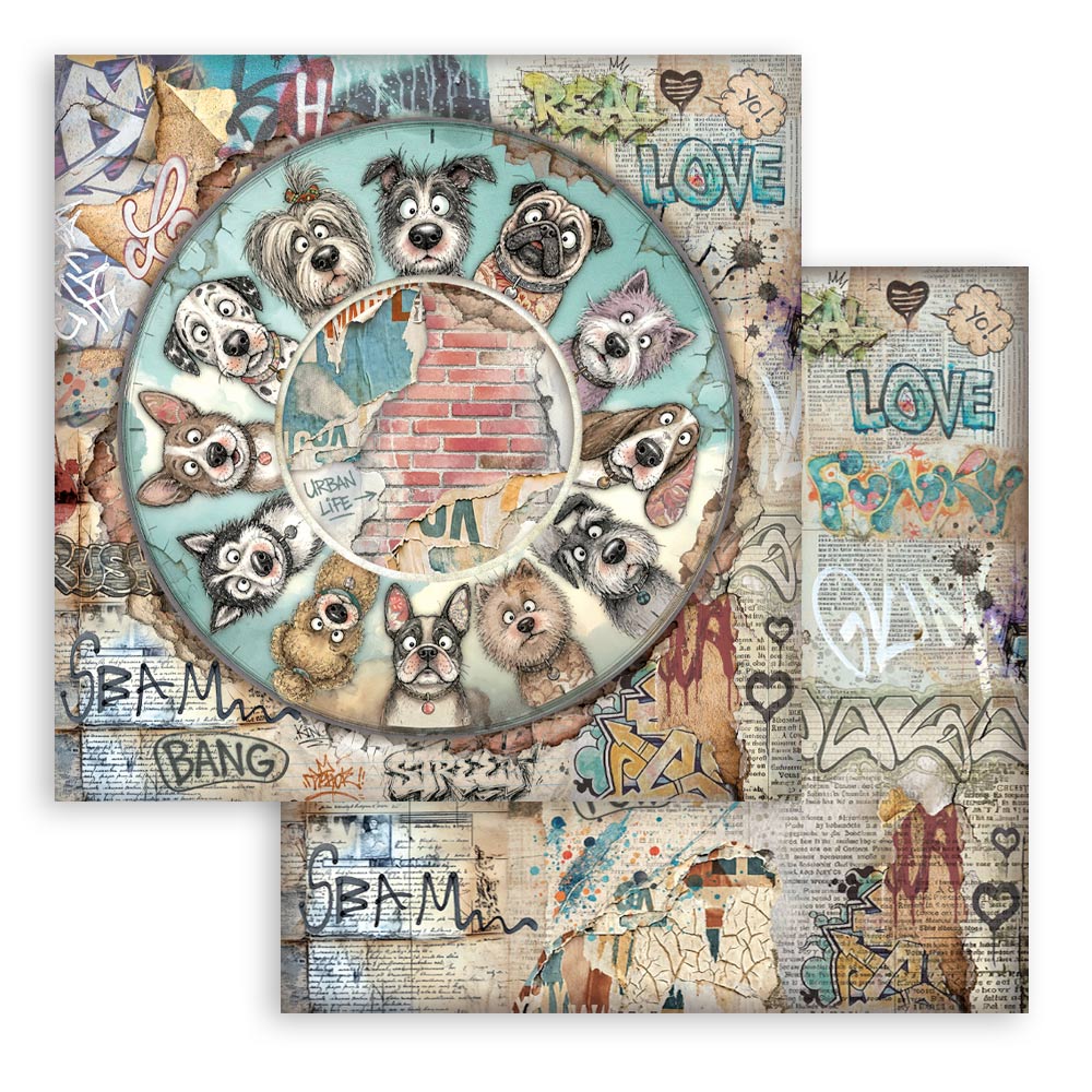 SBBL194 - Stamperia - Stamperia Large Scrapbooking Pad 30,5x30,5 cm – Furry Friends 2 - Blocs scrapbooking - Detail 33
