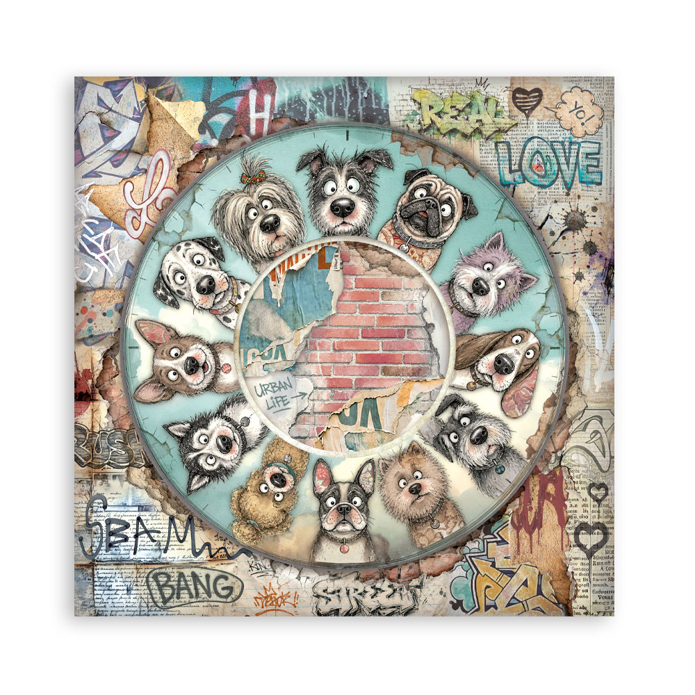 SBBL194 - Stamperia - Stamperia Large Scrapbooking Pad 30,5x30,5 cm – Furry Friends 2 - Blocs scrapbooking - Detail 34