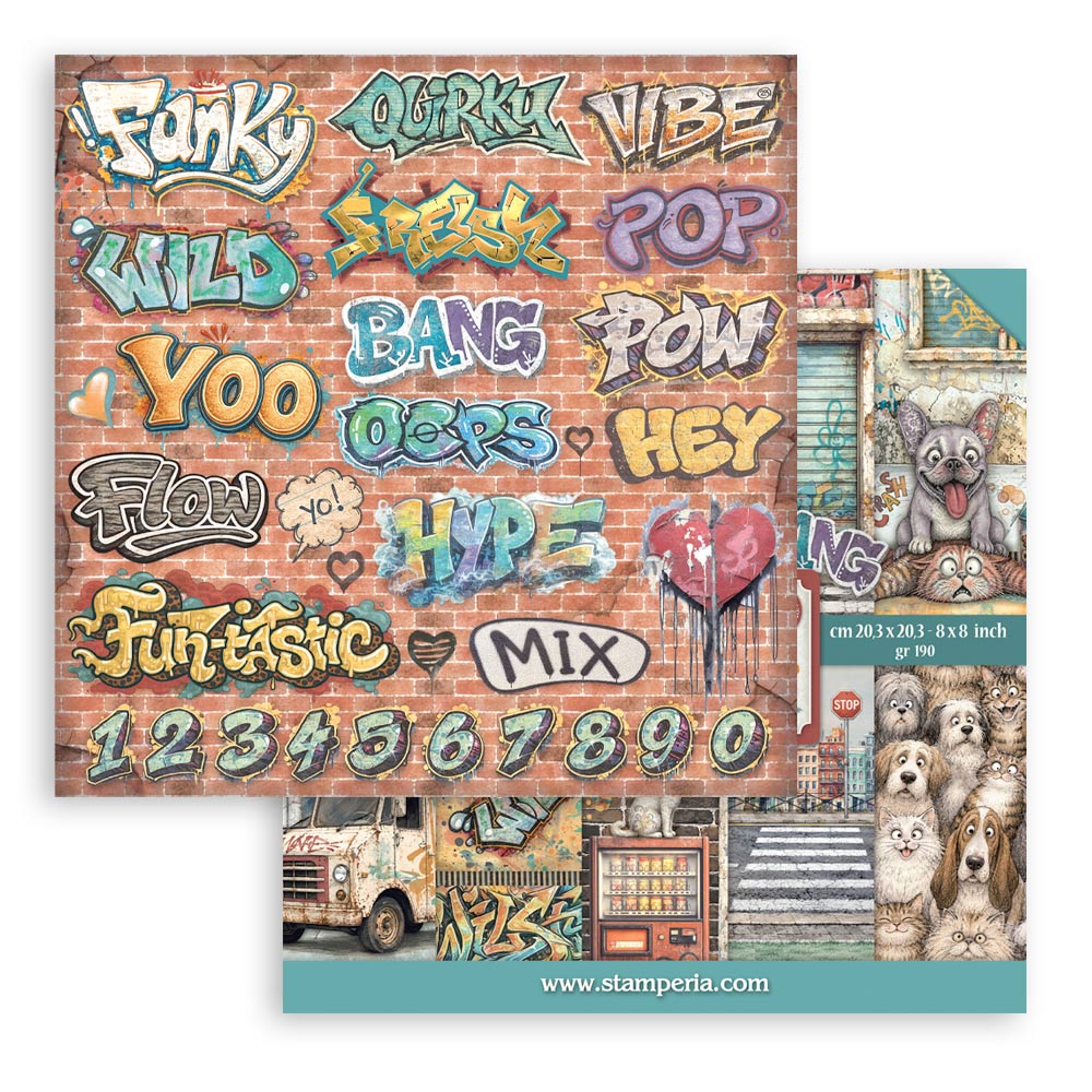 SBBS150 - Stamperia - Stamperia Small Scrapbooking Pad 20,3x20,3 cm – Furry Friends 2 - Blocs scrapbooking - Detail 10 SBBS150 - Stamperia - Stamperia Small Scrapbooking Pad 20,3x20,3 cm – Furry Friends 2 - Blocs scrapbooking - Detail 10