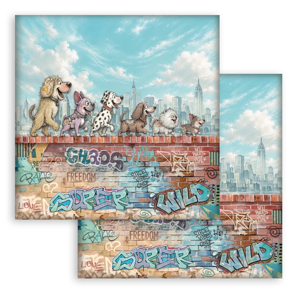 SBBS150 - Stamperia - Stamperia Small Scrapbooking Pad 20,3x20,3 cm – Furry Friends 2 - Blocs scrapbooking - Detail 12 SBBS150 - Stamperia - Stamperia Small Scrapbooking Pad 20,3x20,3 cm – Furry Friends 2 - Blocs scrapbooking - Detail 12
