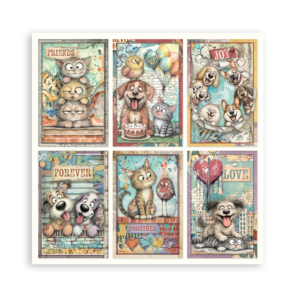 SBBS150 - Stamperia - Stamperia Small Scrapbooking Pad 20,3x20,3 cm – Furry Friends 2 - Blocs scrapbooking - Detail 19 SBBS150 - Stamperia - Stamperia Small Scrapbooking Pad 20,3x20,3 cm – Furry Friends 2 - Blocs scrapbooking - Detail 19