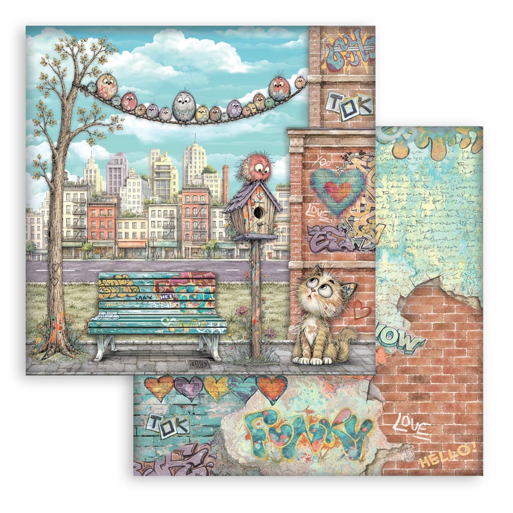 SBBS150 - Stamperia - Stamperia Small Scrapbooking Pad 20,3x20,3 cm – Furry Friends 2 - Blocs scrapbooking - Detail 21 SBBS150 - Stamperia - Stamperia Small Scrapbooking Pad 20,3x20,3 cm – Furry Friends 2 - Blocs scrapbooking - Detail 21