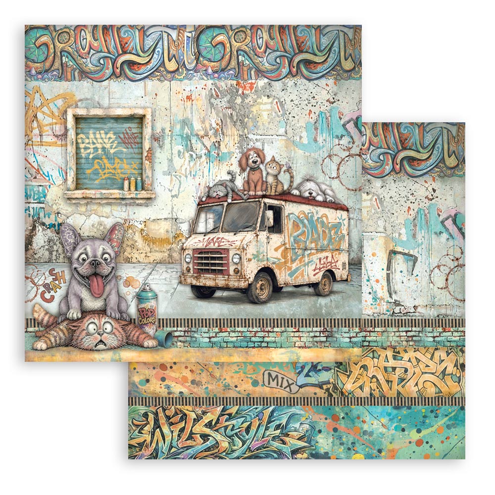 SBBS150 - Stamperia - Stamperia Small Scrapbooking Pad 20,3x20,3 cm – Furry Friends 2 - Blocs scrapbooking - Detail 24 SBBS150 - Stamperia - Stamperia Small Scrapbooking Pad 20,3x20,3 cm – Furry Friends 2 - Blocs scrapbooking - Detail 24