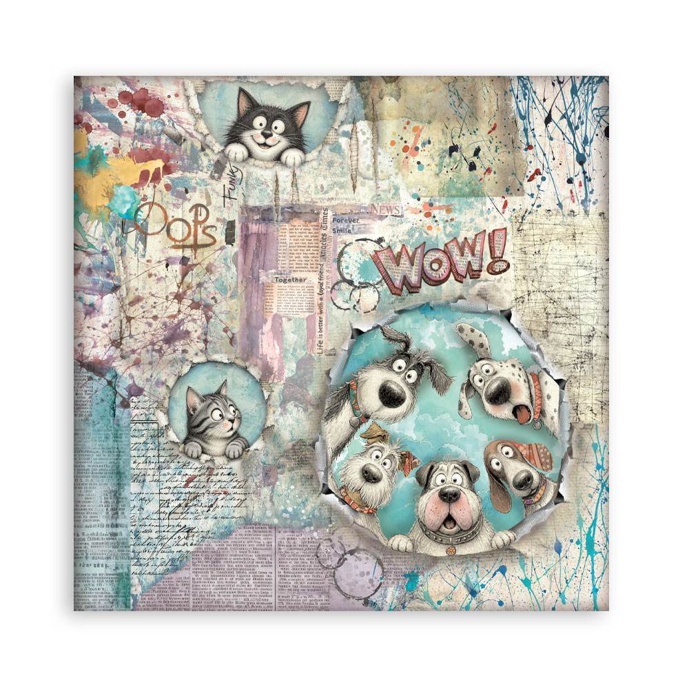 SBBS150 - Stamperia - Stamperia Small Scrapbooking Pad 20,3x20,3 cm – Furry Friends 2 - Blocs scrapbooking - Detail 31 SBBS150 - Stamperia - Stamperia Small Scrapbooking Pad 20,3x20,3 cm – Furry Friends 2 - Blocs scrapbooking - Detail 31