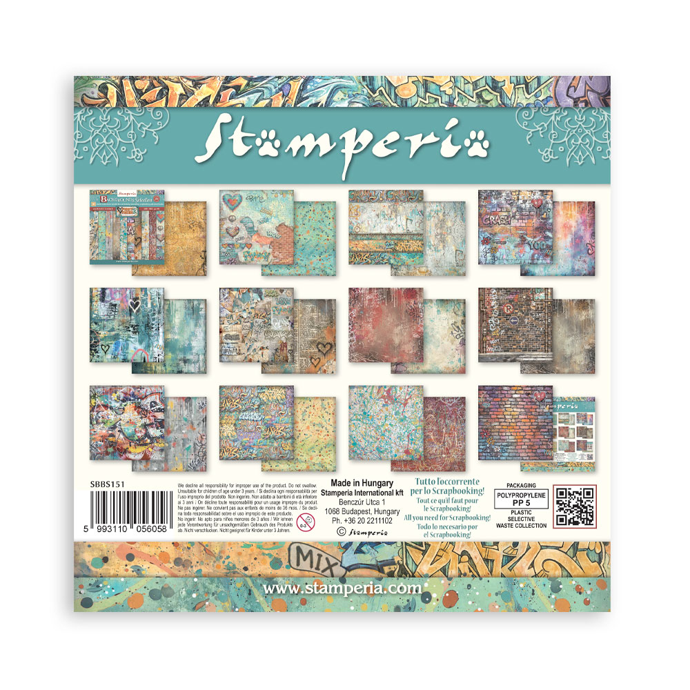 SBBS151 - Stamperia - Stamperia Small Scrapbooking Pad 20,3x20,3 cm Backgrounds – Furry Friends 2 - Blocs scrapbooking - Detail 9 SBBS151 - Stamperia - Stamperia Small Scrapbooking Pad 20,3x20,3 cm Backgrounds – Furry Friends 2 - Blocs scrapbooking - Detail 9