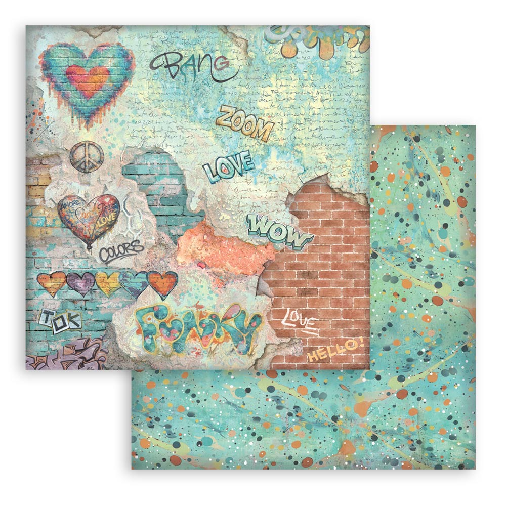 SBBS151 - Stamperia - Stamperia Small Scrapbooking Pad 20,3x20,3 cm Backgrounds – Furry Friends 2 - Blocs scrapbooking - Detail 12 SBBS151 - Stamperia - Stamperia Small Scrapbooking Pad 20,3x20,3 cm Backgrounds – Furry Friends 2 - Blocs scrapbooking - Detail 12