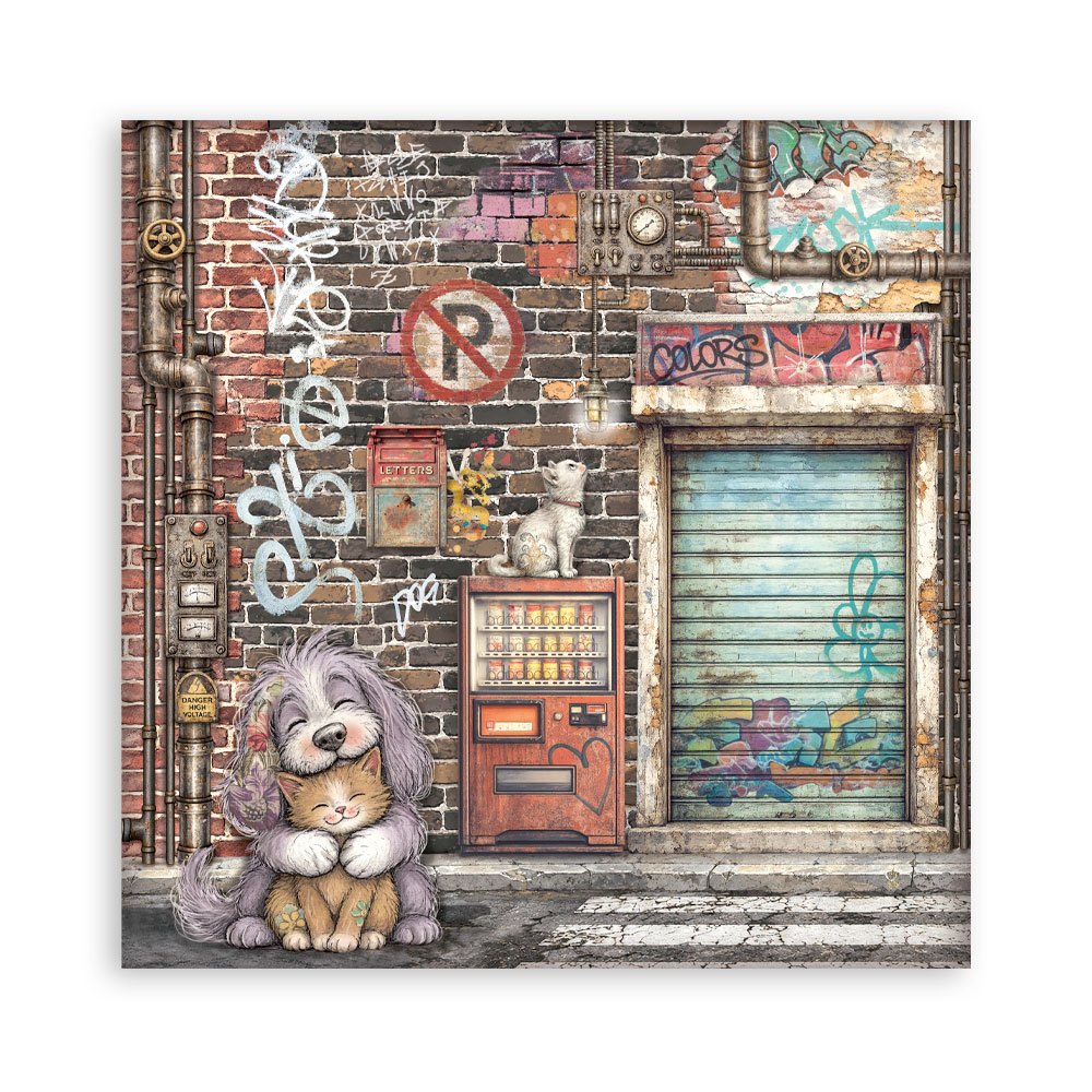SBBXLB41 - Stamperia - Stamperia Maxi Scrapbooking Pad 22 feuilles 30,5x30,5 cm – Furry Friends 2 - Blocs scrapbooking - Detail 21 SBBXLB41 - Stamperia - Stamperia Maxi Scrapbooking Pad 22 feuilles 30,5x30,5 cm – Furry Friends 2 - Blocs scrapbooking - Detail 21