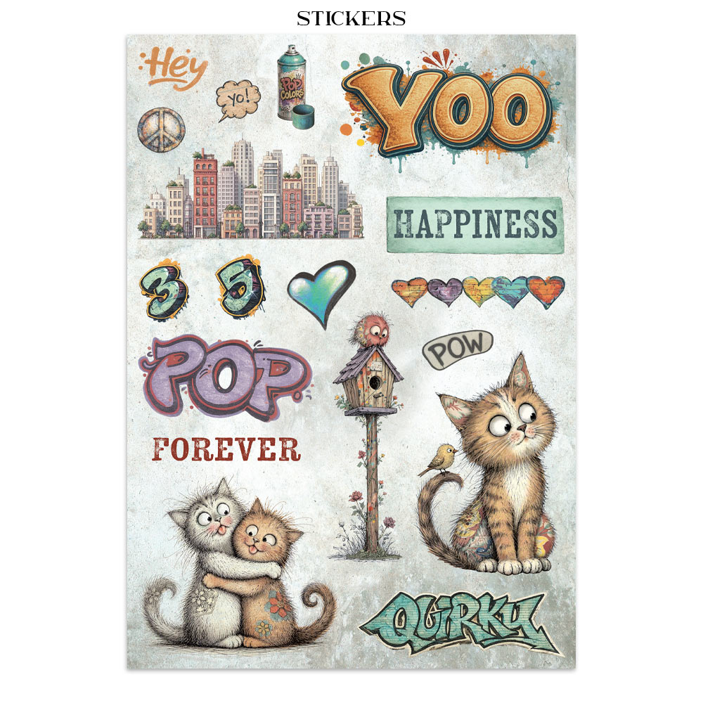SBJK33 - Stamperia - Stamperia junk journal stickers et découpes – Furry Friends 2 - Junk Journal - Detail 1 SBJK33 - Stamperia - Stamperia junk journal stickers et découpes – Furry Friends 2 - Junk Journal - Detail 1