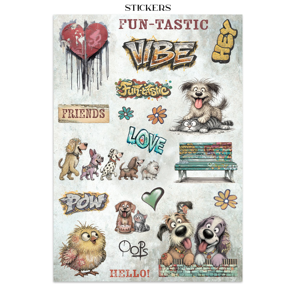 SBJK33 - Stamperia - Stamperia junk journal stickers et découpes – Furry Friends 2 - Junk Journal - Detail 2 SBJK33 - Stamperia - Stamperia junk journal stickers et découpes – Furry Friends 2 - Junk Journal - Detail 2