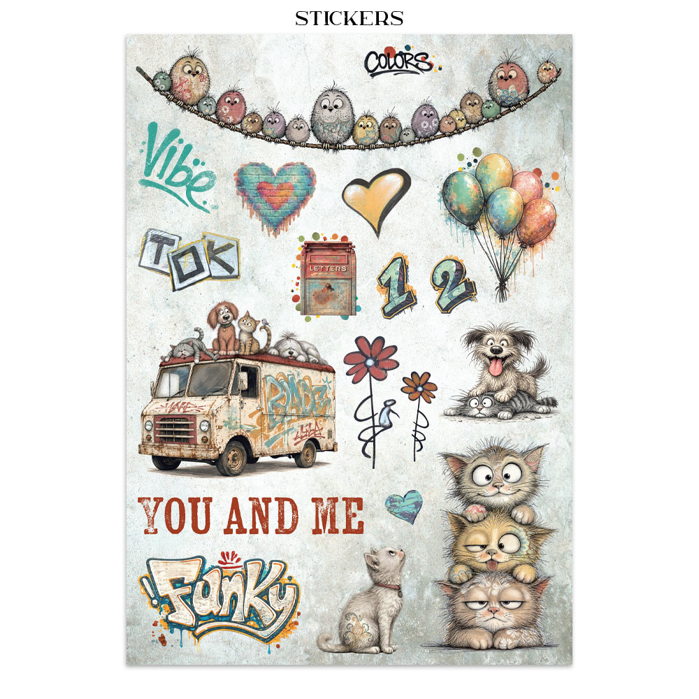 SBJK33 - Stamperia - Stamperia junk journal stickers et découpes – Furry Friends 2 - Junk Journal - Detail 26 SBJK33 - Stamperia - Stamperia junk journal stickers et découpes – Furry Friends 2 - Junk Journal - Detail 26