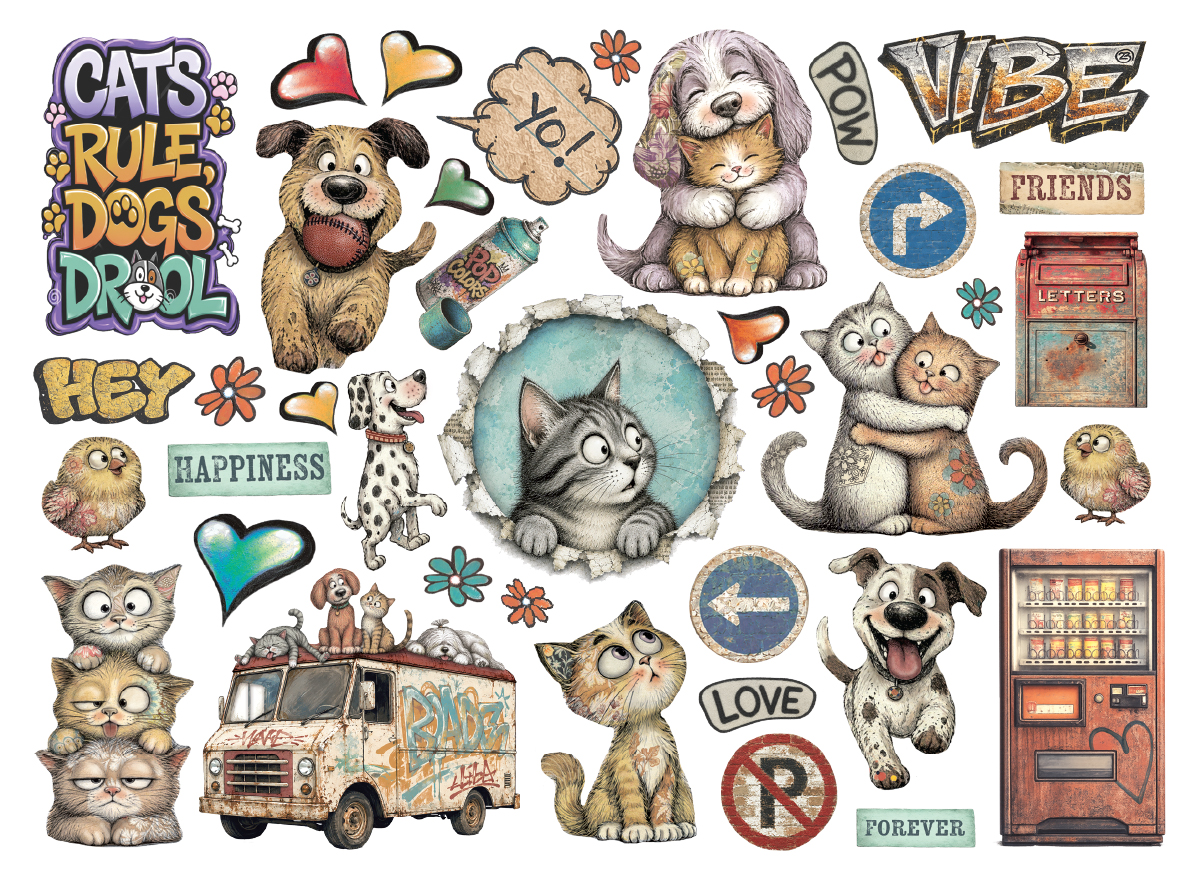 DFLDC146 - Stamperia - Stamperia Die-Cuts – Furry Friends 2 - Ephemera & découpes - Detail 1 DFLDC146 - Stamperia - Stamperia Die-Cuts – Furry Friends 2 - Ephemera & découpes - Detail 1