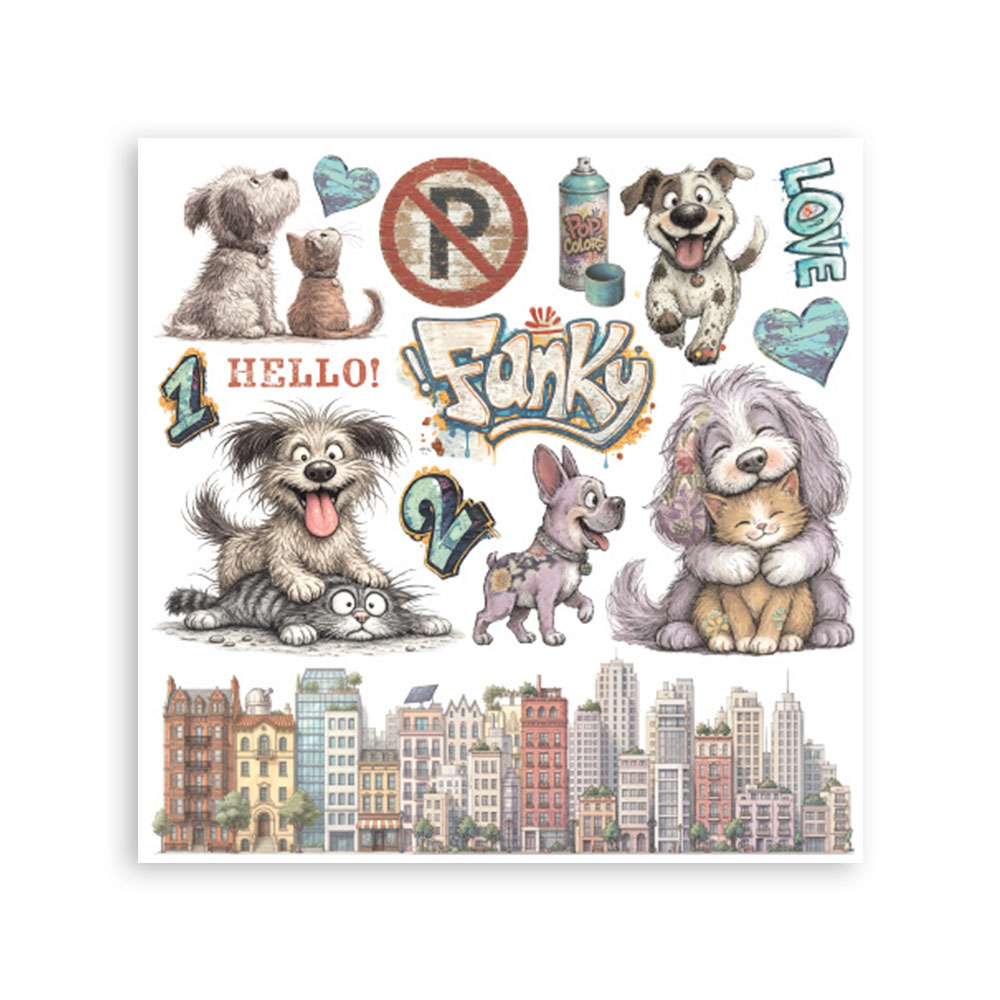 DFLRBX26 - Stamperia - Stamperia set Rub-On 6 feuilles – Furry Friends 2 - Transferts Rub-On - Detail 6 DFLRBX26 - Stamperia - Stamperia set Rub-On 6 feuilles – Furry Friends 2 - Transferts Rub-On - Detail 6