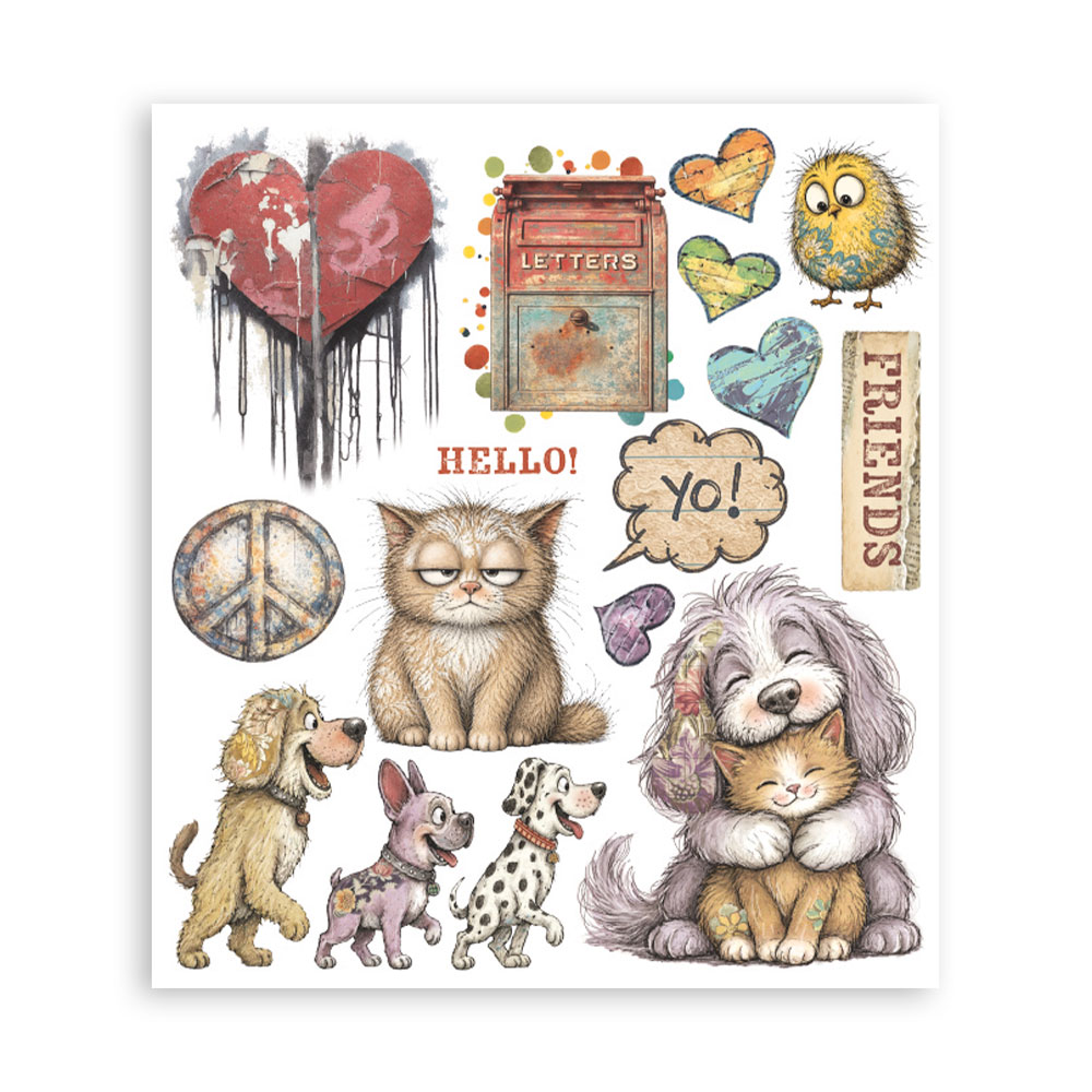 DFLRBXG18 - Stamperia - Stamperia sélection Rub-On 6 feuilles – Furry Friends 2 - Transferts Rub-On - Detail 4 DFLRBXG18 - Stamperia - Stamperia sélection Rub-On 6 feuilles – Furry Friends 2 - Transferts Rub-On - Detail 4