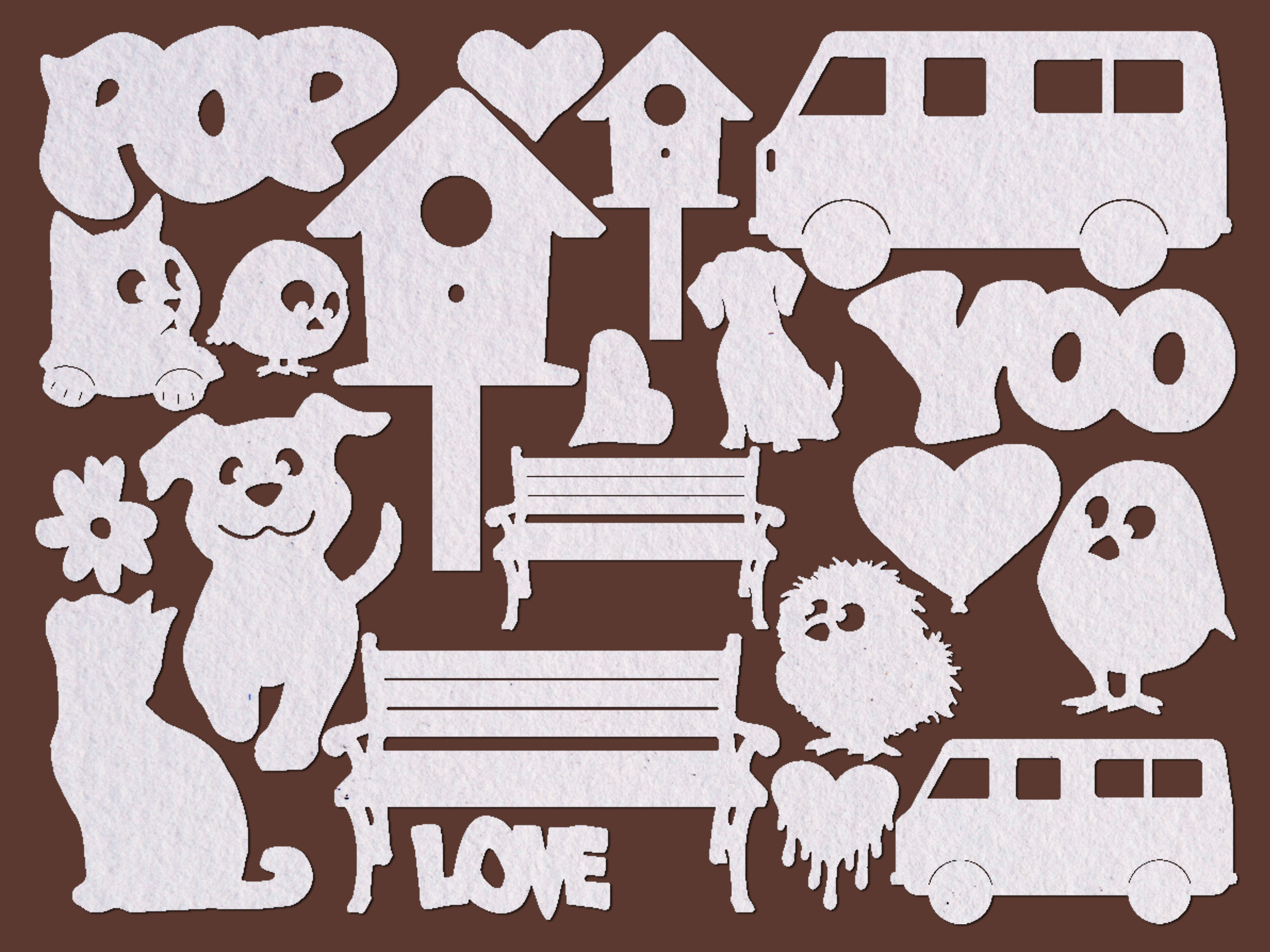 SBCU007 - Stamperia - Stamperia Art Paper Shapes laser cut – Furry Friends 2 - Formes en papier - Detail 1 SBCU007 - Stamperia - Stamperia Art Paper Shapes laser cut – Furry Friends 2 - Formes en papier - Detail 1