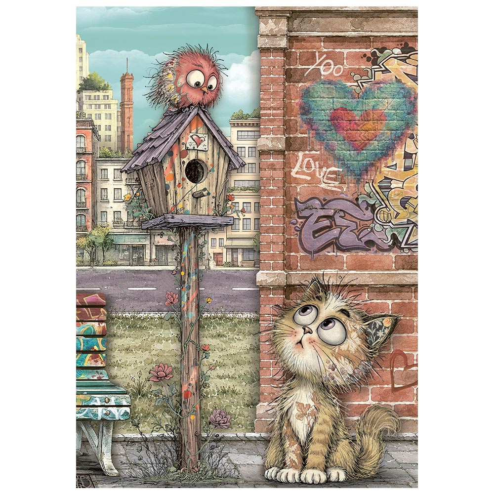 DFSA6X15 - Stamperia - Stamperia mini papier de riz A6 8 feuilles – Furry Friends 2 - Papier de riz - Detail 2