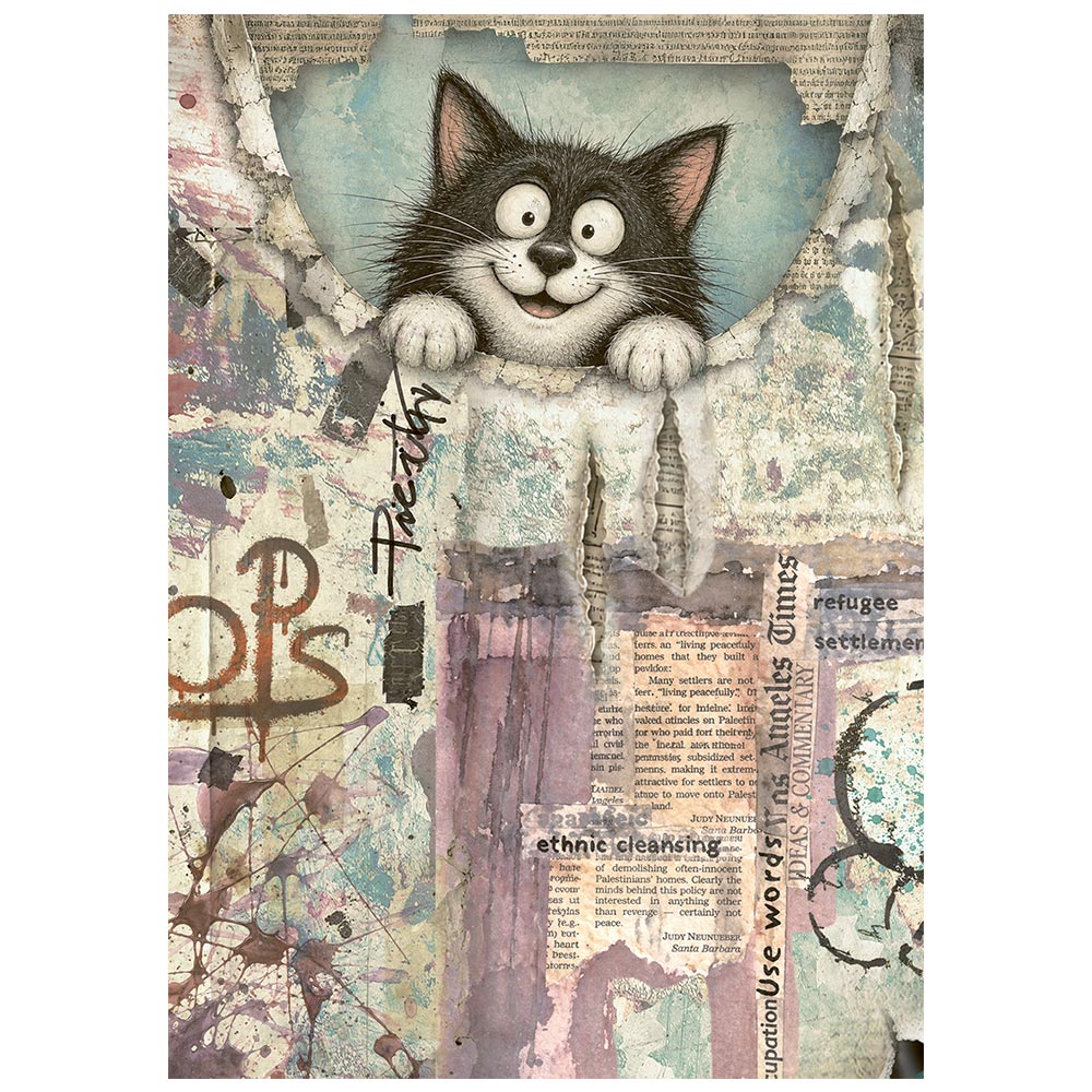 DFSA6X15 - Stamperia - Stamperia mini papier de riz A6 8 feuilles – Furry Friends 2 - Papier de riz - Detail 5