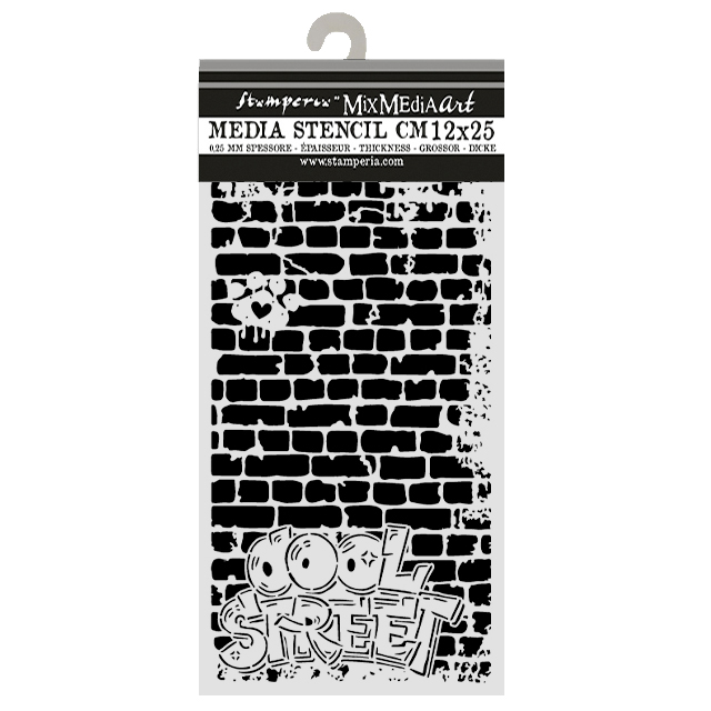 KSTDL181 - Stamperia - Stamperia pochoir 12x25 cm – Furry Friends 2 Cool Street Bricks - Pochoirs - Detail 1 KSTDL181 - Stamperia - Stamperia pochoir 12x25 cm – Furry Friends 2 Cool Street Bricks - Pochoirs - Detail 1