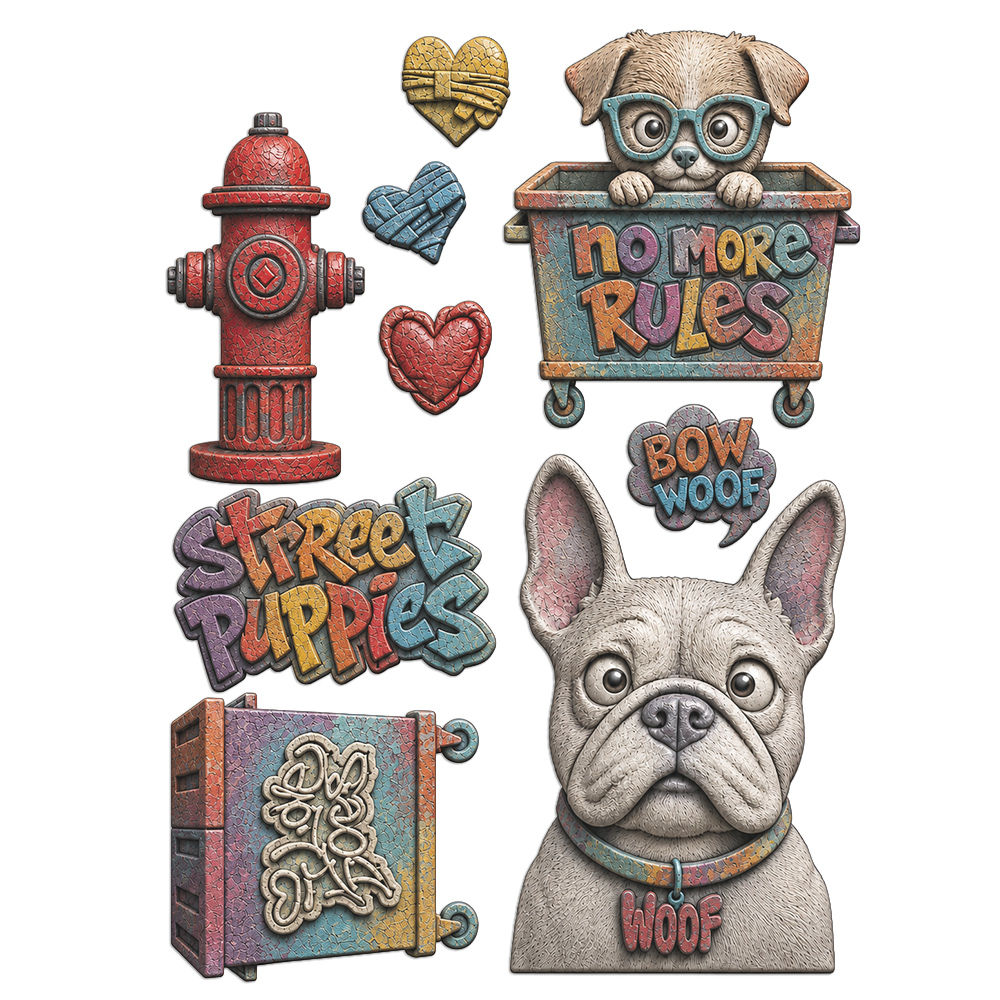 KACMA627 - Stamperia - Stamperia moule silicone A5 – Furry Friends 2 Dogs - Moules - Detail 2 KACMA627 - Stamperia - Stamperia moule silicone A5 – Furry Friends 2 Dogs - Moules - Detail 2