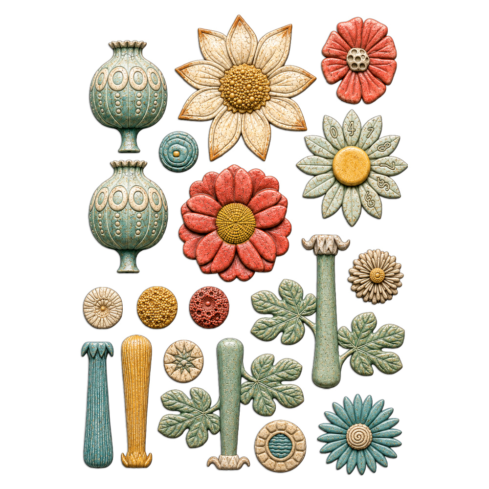 KACMA628 - Stamperia - Stamperia moule silicone A5 – Furry Friends 2 Flowers - Moules - Detail 2 KACMA628 - Stamperia - Stamperia moule silicone A5 – Furry Friends 2 Flowers - Moules - Detail 2