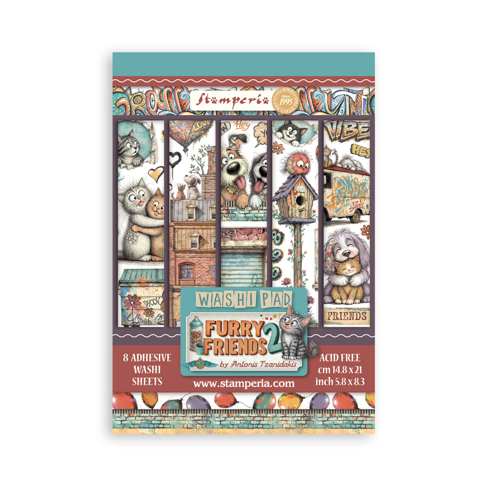 BJS005 - Stamperia - Stamperia Art Journaling Selection LARGE – Furry Friends 2 - Art Journaling Selection - Detail 3 BJS005 - Stamperia - Stamperia Art Journaling Selection LARGE – Furry Friends 2 - Art Journaling Selection - Detail 3
