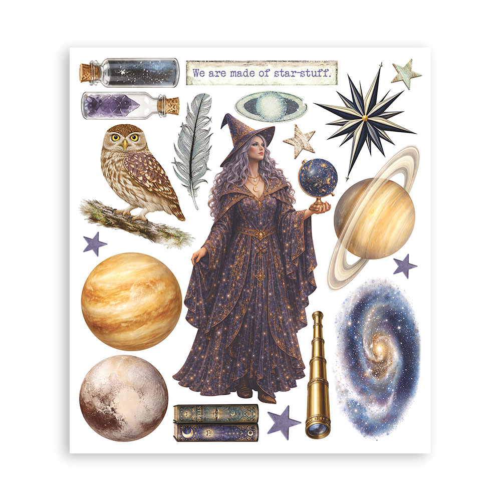 DFLRBXG14 - Stamperia - Stamperia sélection Rub-On 6 feuilles – Cosmos - Transferts Rub-On - Detail 1 DFLRBXG14 - Stamperia - Stamperia sélection Rub-On 6 feuilles – Cosmos - Transferts Rub-On - Detail 1