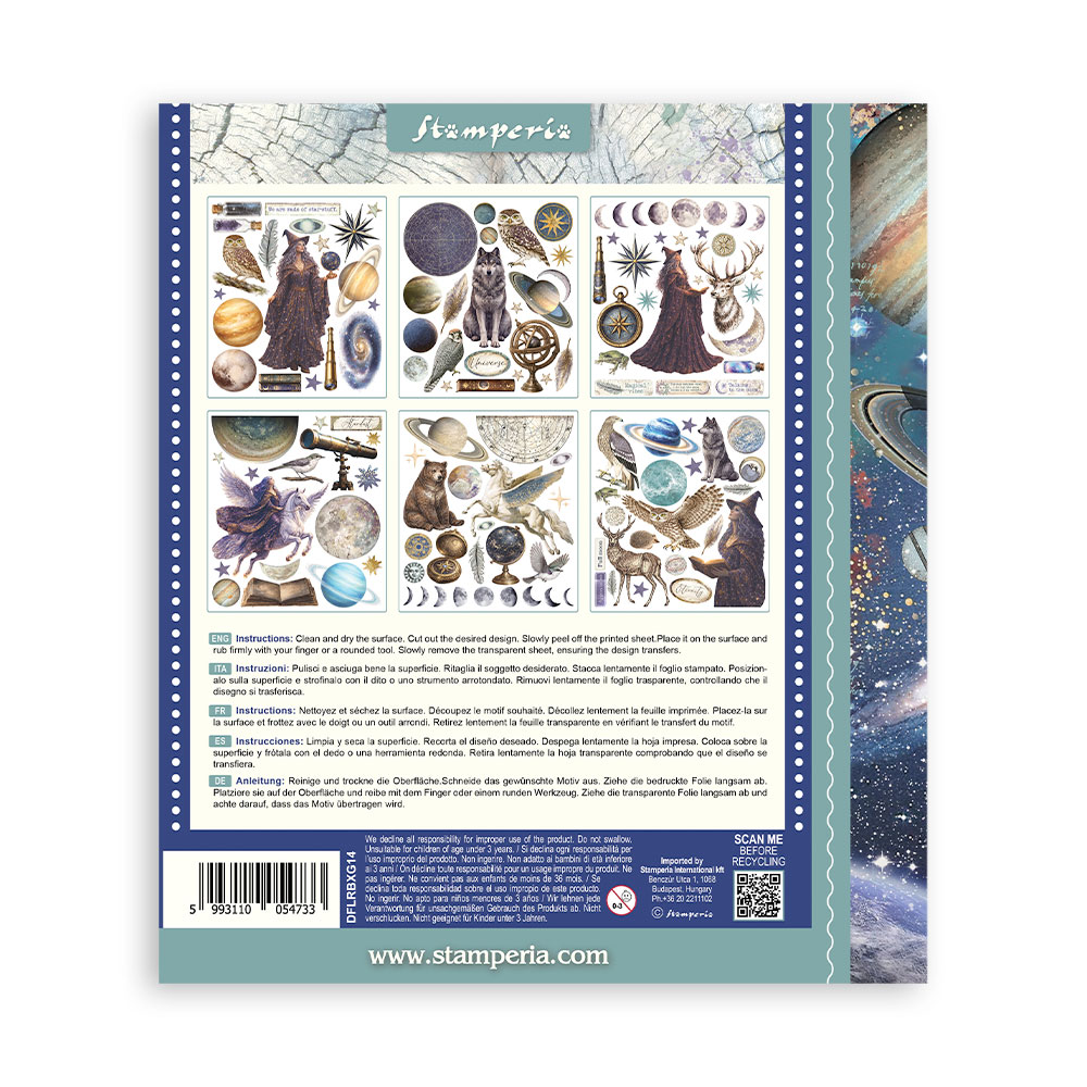 DFLRBXG14 - Stamperia - Stamperia sélection Rub-On 6 feuilles – Cosmos - Transferts Rub-On - Detail 7 DFLRBXG14 - Stamperia - Stamperia sélection Rub-On 6 feuilles – Cosmos - Transferts Rub-On - Detail 7