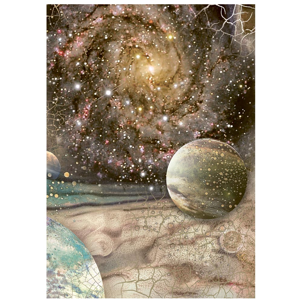 DFSAK6060 - Stamperia - Stamperia papier de riz A6 Backgrounds 8 feuilles – Cosmos - Papier de riz - Detail 1 DFSAK6060 - Stamperia - Stamperia papier de riz A6 Backgrounds 8 feuilles – Cosmos - Papier de riz - Detail 1