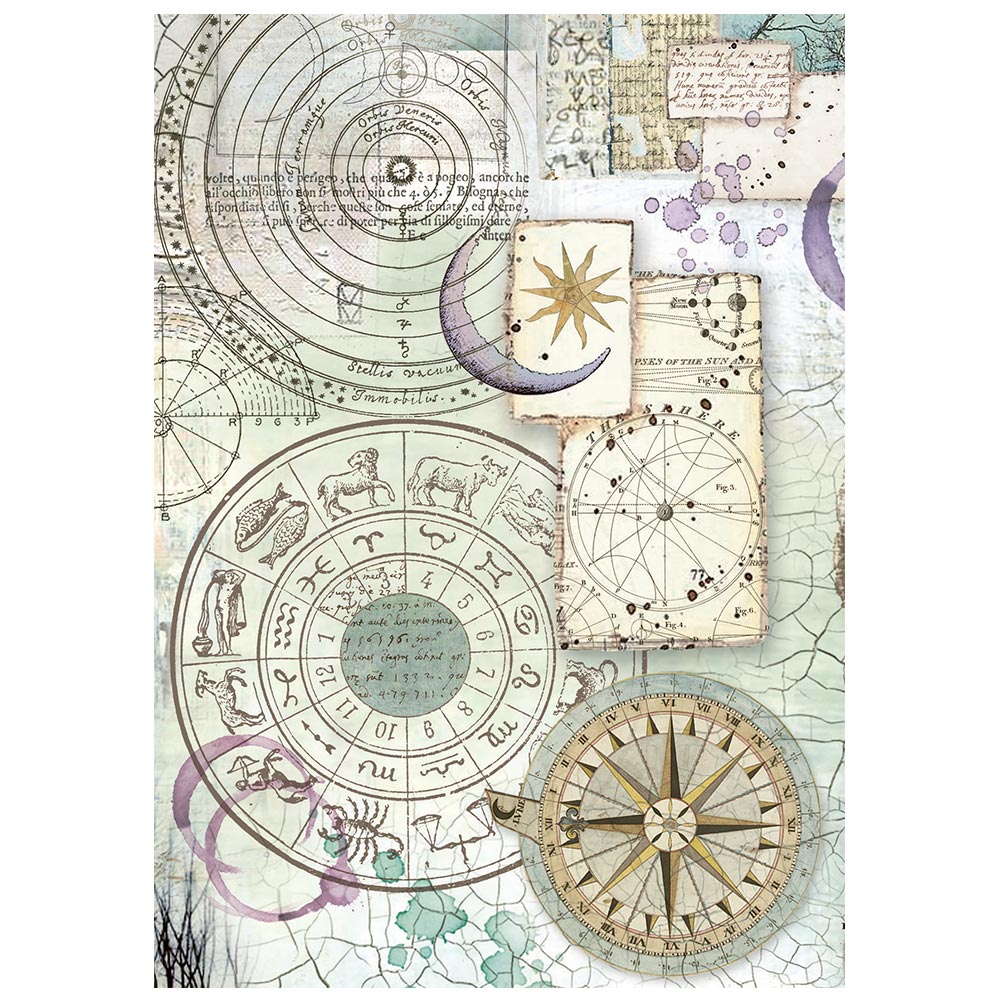DFSAK6060 - Stamperia - Stamperia papier de riz A6 Backgrounds 8 feuilles – Cosmos - Papier de riz - Detail 7 DFSAK6060 - Stamperia - Stamperia papier de riz A6 Backgrounds 8 feuilles – Cosmos - Papier de riz - Detail 7