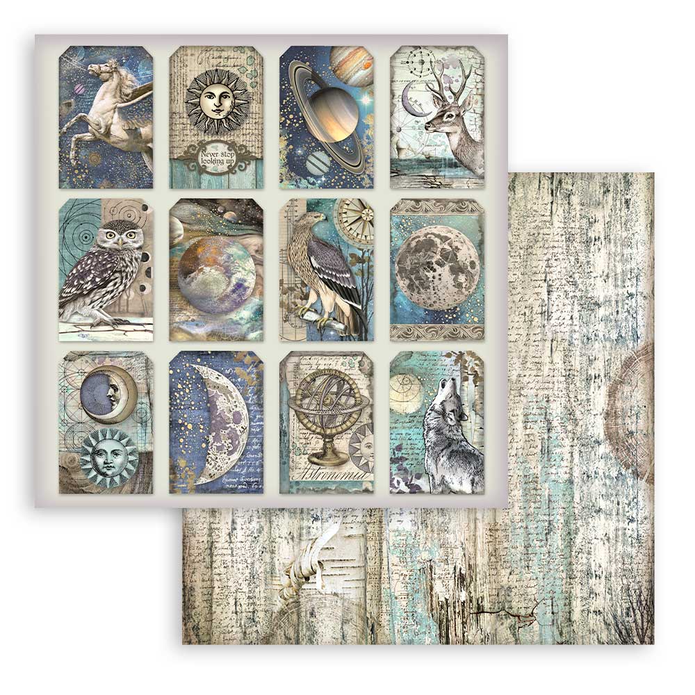 SBBL118 - Stamperia - Stamperia Large Scrapbooking Pad 30,5x30,5 cm – Cosmos Infinity - Blocs scrapbooking - Detail 1 SBBL118 - Stamperia - Stamperia Large Scrapbooking Pad 30,5x30,5 cm – Cosmos Infinity - Blocs scrapbooking - Detail 1
