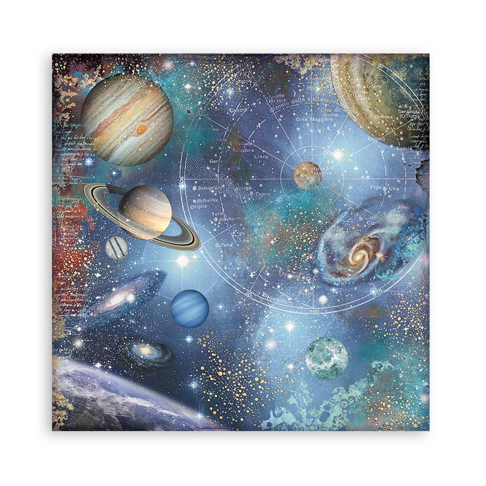 SBBL118 - Stamperia - Stamperia Large Scrapbooking Pad 30,5x30,5 cm – Cosmos Infinity - Blocs scrapbooking - Detail 6 SBBL118 - Stamperia - Stamperia Large Scrapbooking Pad 30,5x30,5 cm – Cosmos Infinity - Blocs scrapbooking - Detail 6