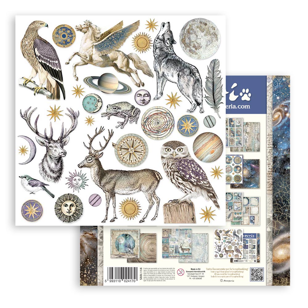 SBBL118 - Stamperia - Stamperia Large Scrapbooking Pad 30,5x30,5 cm – Cosmos Infinity - Blocs scrapbooking - Detail 8 SBBL118 - Stamperia - Stamperia Large Scrapbooking Pad 30,5x30,5 cm – Cosmos Infinity - Blocs scrapbooking - Detail 8
