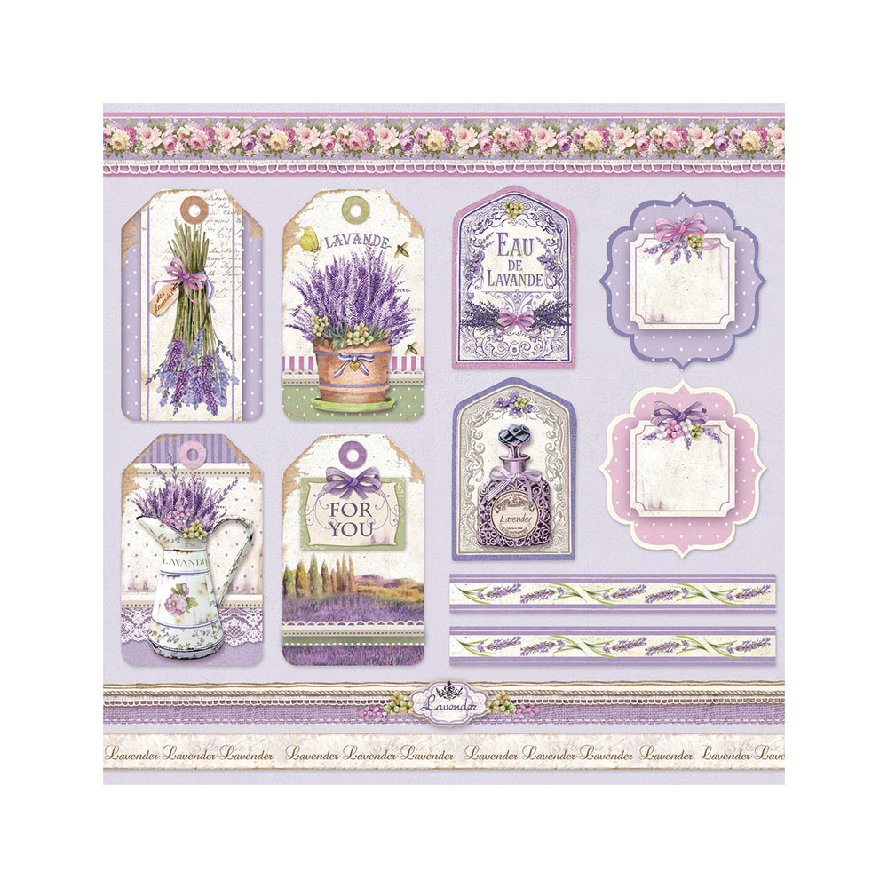 SBBS10 - Stamperia - Stamperia Small Scrapbooking Pad 20,3x20,3 cm – Provence - Scrapbooking Pads - Detail 2 SBBS10 - Stamperia - Stamperia Small Scrapbooking Pad 20,3x20,3 cm – Provence - Scrapbooking Pads - Detail 2