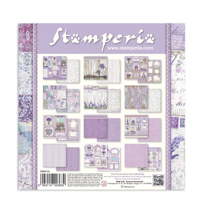 SBBS10 - Stamperia - Stamperia Small Scrapbooking Pad 20,3x20,3 cm – Provence - Scrapbooking Pads - Detail 9 SBBS10 - Stamperia - Stamperia Small Scrapbooking Pad 20,3x20,3 cm – Provence - Scrapbooking Pads - Detail 9