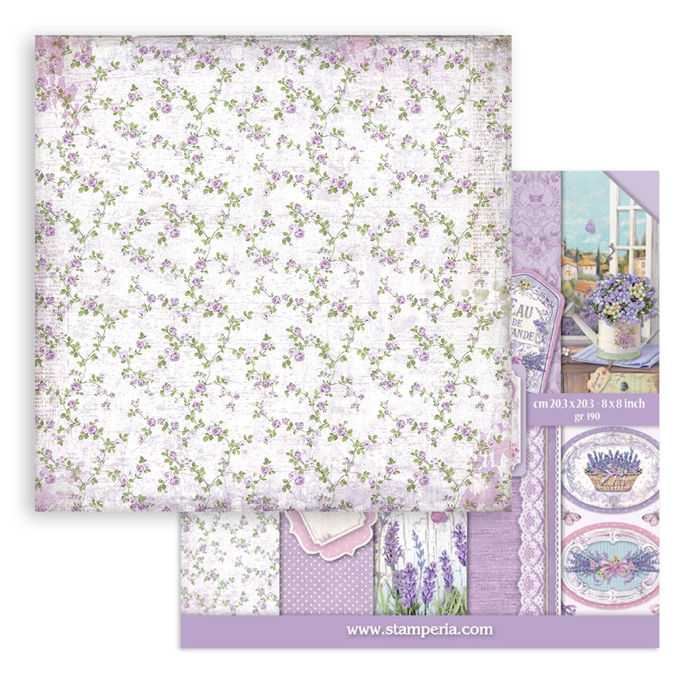 SBBS10 - Stamperia - Stamperia Small Scrapbooking Pad 20,3x20,3 cm – Provence - Scrapbooking Pads - Detail 11 SBBS10 - Stamperia - Stamperia Small Scrapbooking Pad 20,3x20,3 cm – Provence - Scrapbooking Pads - Detail 11