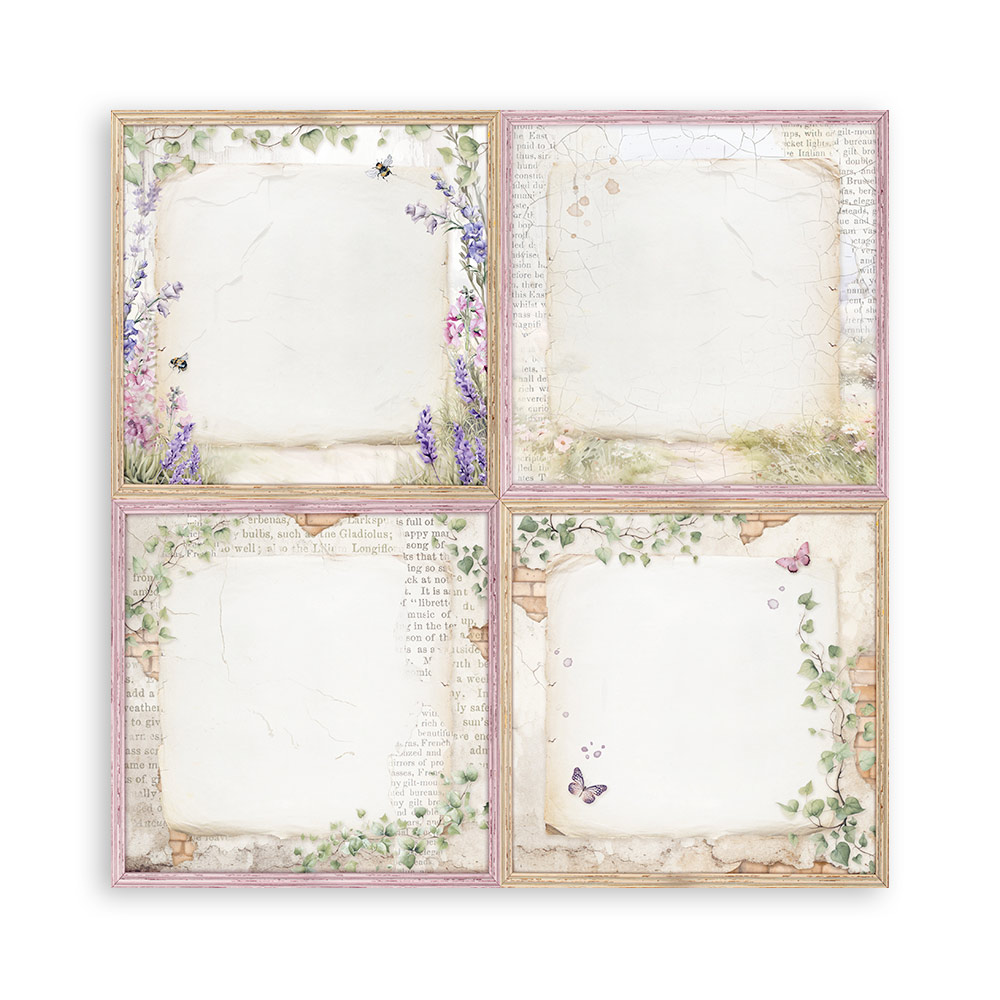 SBBS108 - Stamperia - Stamperia Small Scrapbooking Pad 20,3x20,3 cm – Lavender - Scrapbooking Pads - Detail 3 SBBS108 - Stamperia - Stamperia Small Scrapbooking Pad 20,3x20,3 cm – Lavender - Scrapbooking Pads - Detail 3