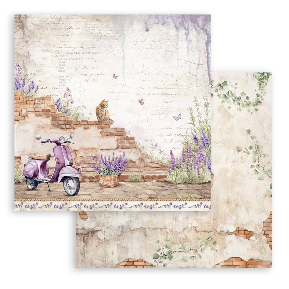 SBBS108 - Stamperia - Stamperia Small Scrapbooking Pad 20,3x20,3 cm – Lavender - Scrapbooking Pads - Detail 12 SBBS108 - Stamperia - Stamperia Small Scrapbooking Pad 20,3x20,3 cm – Lavender - Scrapbooking Pads - Detail 12