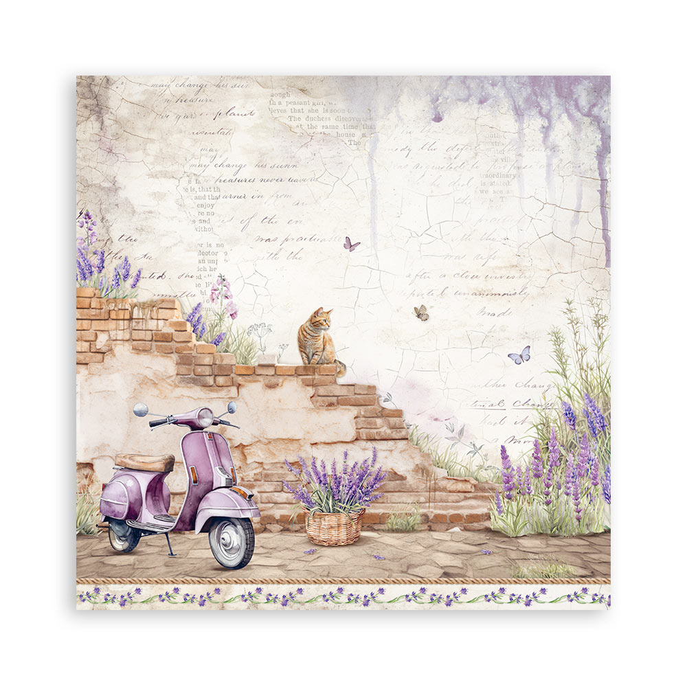 SBBS108 - Stamperia - Stamperia Small Scrapbooking Pad 20,3x20,3 cm – Lavender - Scrapbooking Pads - Detail 13 SBBS108 - Stamperia - Stamperia Small Scrapbooking Pad 20,3x20,3 cm – Lavender - Scrapbooking Pads - Detail 13