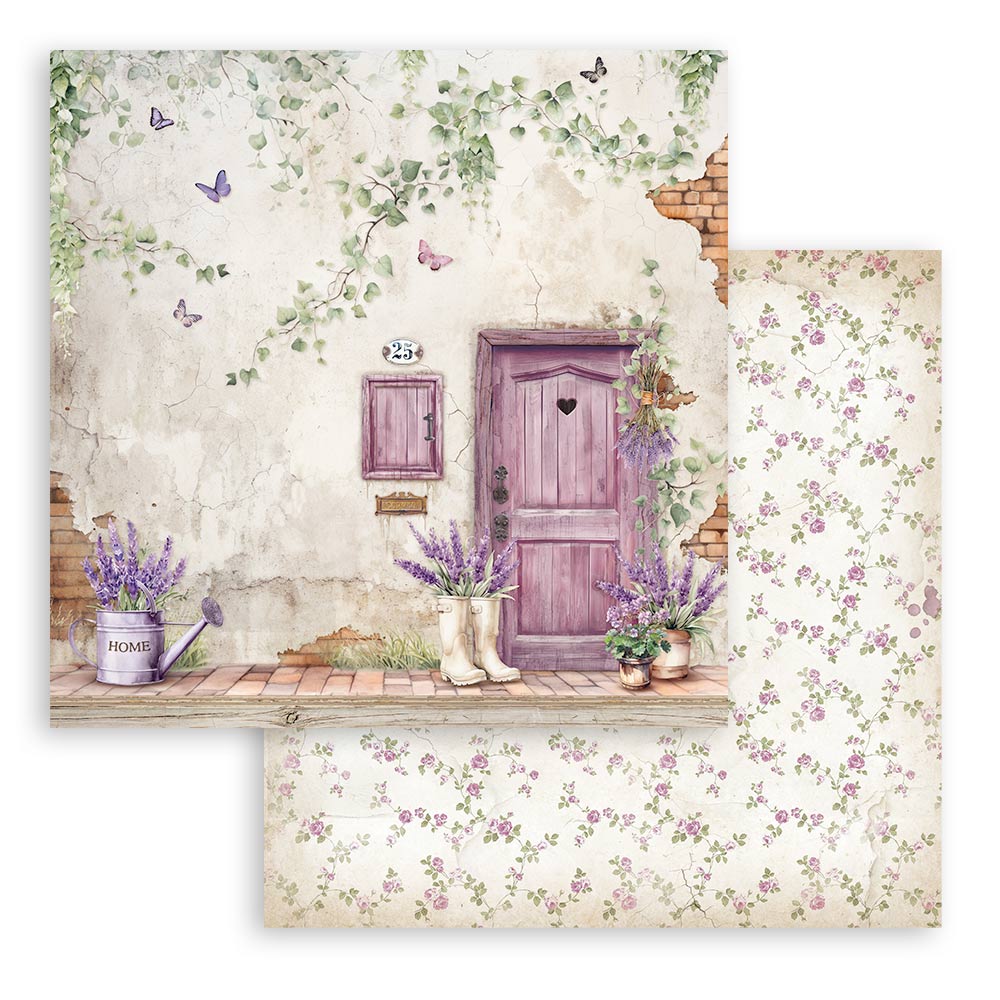 SBBS108 - Stamperia - Stamperia Small Scrapbooking Pad 20,3x20,3 cm – Lavender - Scrapbooking Pads - Detail 15 SBBS108 - Stamperia - Stamperia Small Scrapbooking Pad 20,3x20,3 cm – Lavender - Scrapbooking Pads - Detail 15