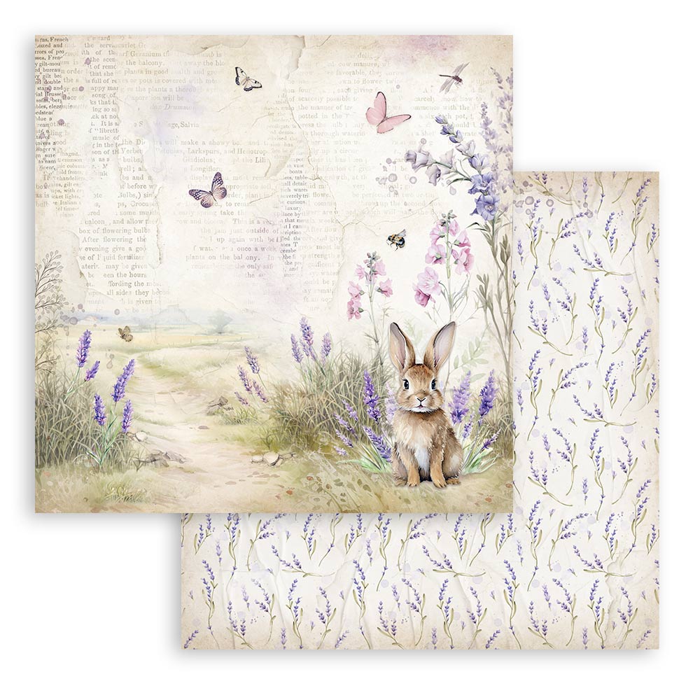 SBBS108 - Stamperia - Stamperia Small Scrapbooking Pad 20,3x20,3 cm – Lavender - Scrapbooking Pads - Detail 18 SBBS108 - Stamperia - Stamperia Small Scrapbooking Pad 20,3x20,3 cm – Lavender - Scrapbooking Pads - Detail 18