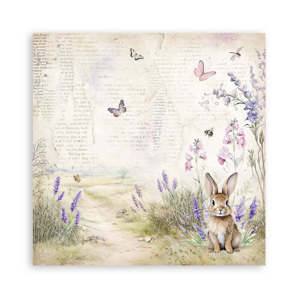 SBBS108 - Stamperia - Stamperia Small Scrapbooking Pad 20,3x20,3 cm – Lavender - Scrapbooking Pads - Detail 19 SBBS108 - Stamperia - Stamperia Small Scrapbooking Pad 20,3x20,3 cm – Lavender - Scrapbooking Pads - Detail 19