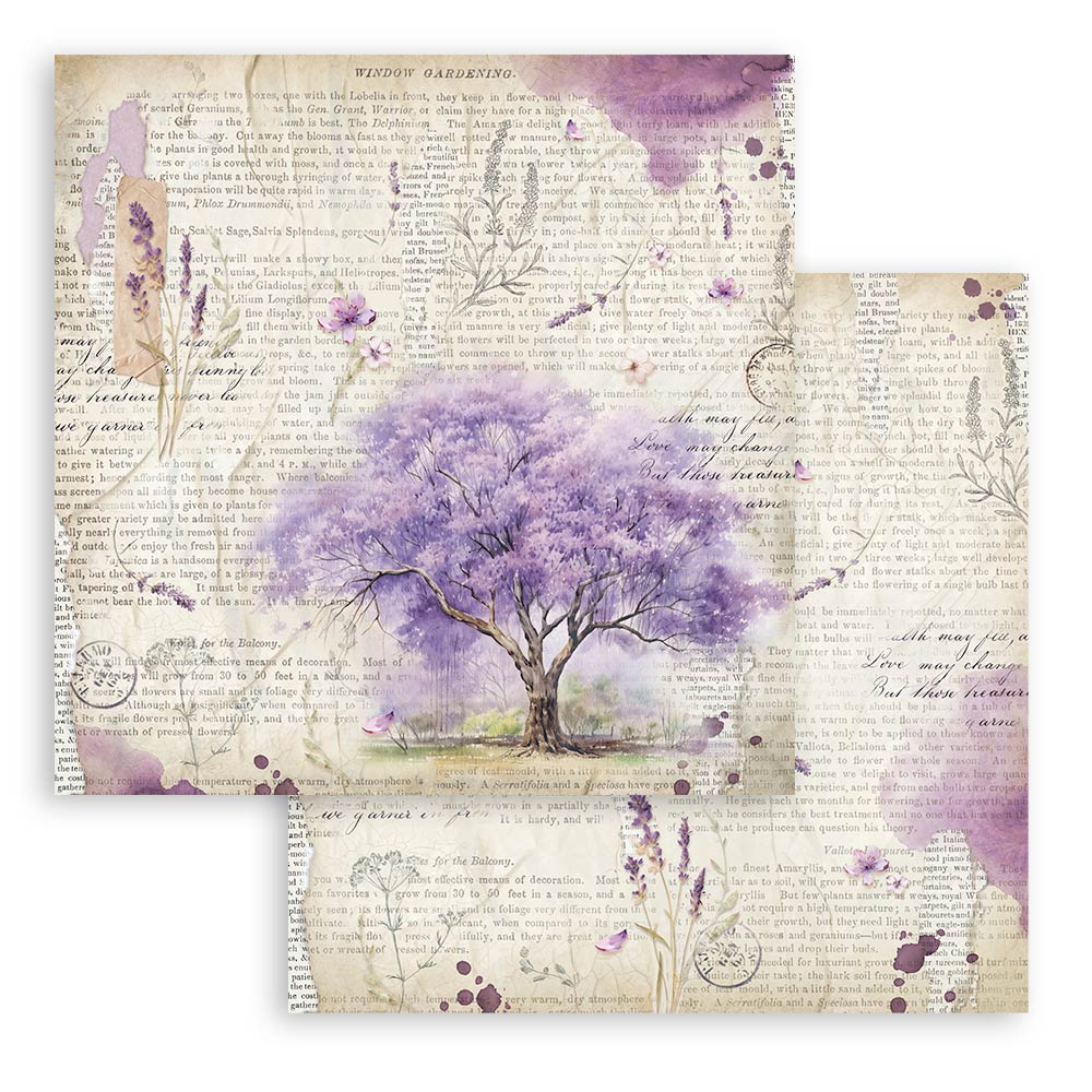 SBBS108 - Stamperia - Stamperia Small Scrapbooking Pad 20,3x20,3 cm – Lavender - Scrapbooking Pads - Detail 21 SBBS108 - Stamperia - Stamperia Small Scrapbooking Pad 20,3x20,3 cm – Lavender - Scrapbooking Pads - Detail 21