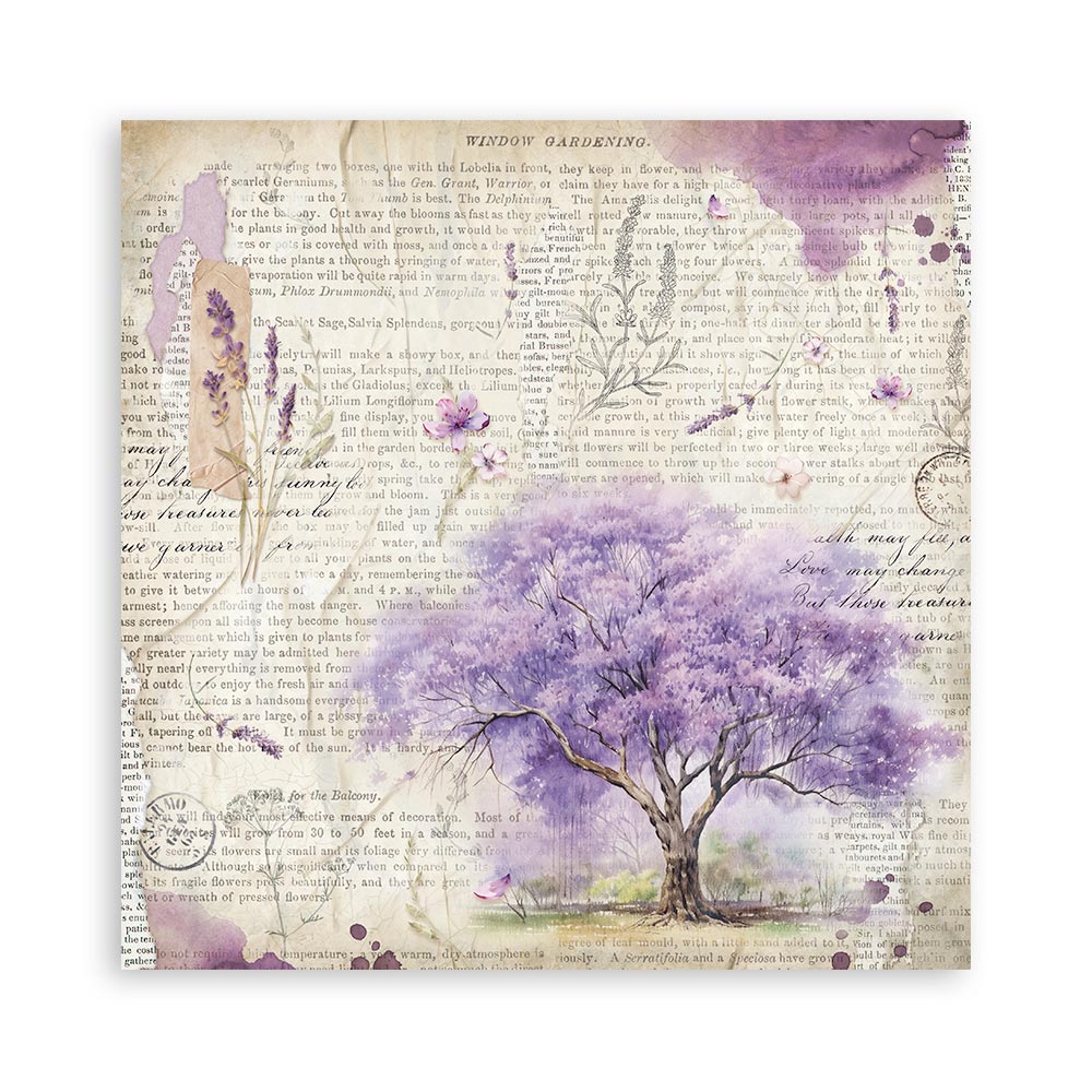 SBBS108 - Stamperia - Stamperia Small Scrapbooking Pad 20,3x20,3 cm – Lavender - Scrapbooking Pads - Detail 22 SBBS108 - Stamperia - Stamperia Small Scrapbooking Pad 20,3x20,3 cm – Lavender - Scrapbooking Pads - Detail 22