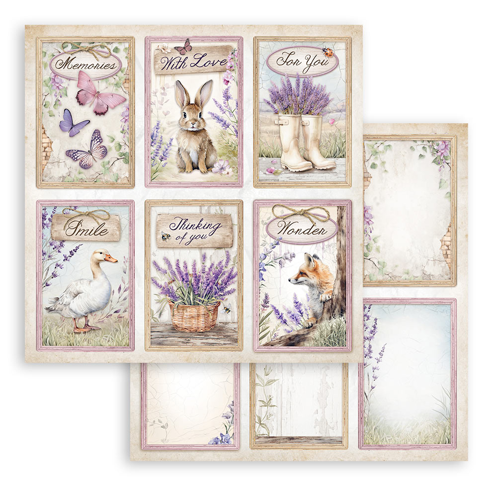 SBBS108 - Stamperia - Stamperia Small Scrapbooking Pad 20,3x20,3 cm – Lavender - Scrapbooking Pads - Detail 33 SBBS108 - Stamperia - Stamperia Small Scrapbooking Pad 20,3x20,3 cm – Lavender - Scrapbooking Pads - Detail 33